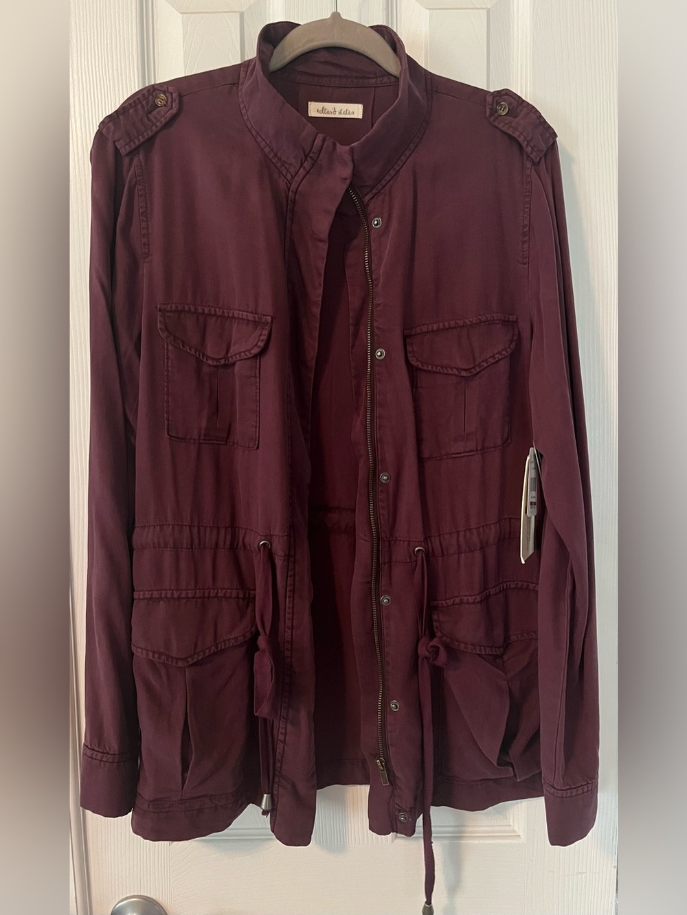 Altar'd State Women's Wine Utility Field Jacket